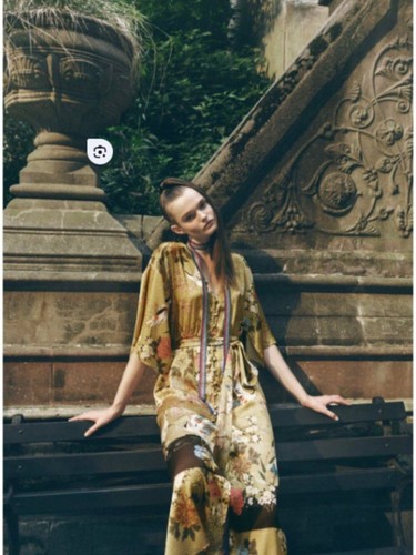 Zara crane kimono - crane, avvolgente