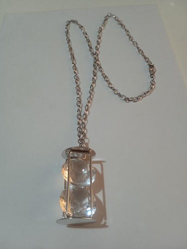 Collana lunga colore argento