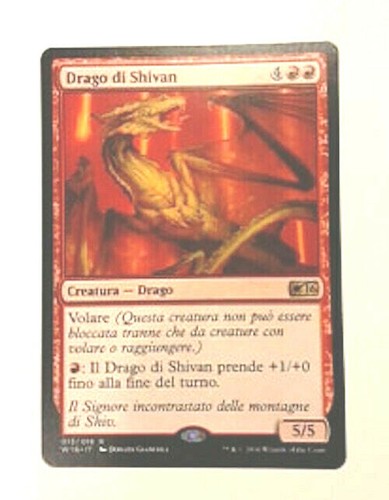 Drago shivan carta magic - di,