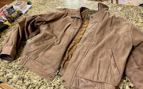 Giacca pelle grande vintage - grande,