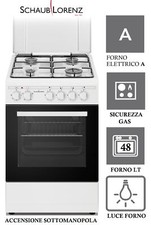 CUCINA 50x50 BIANCA FORNO