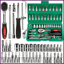 46Pcs Family Tools 1/4 Set Kit