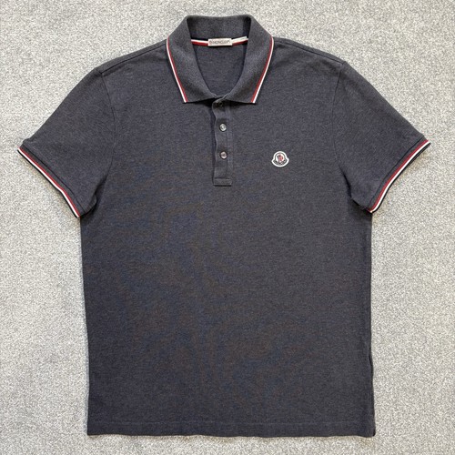 Polo moncler grigio scuro - grigio,