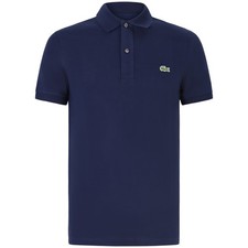 LACOSTE - Polo blu con mini
