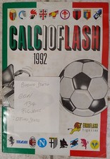 ALBUM CALCIATORE CALCIO FLASH 1992 CON 134 FIGURINE  STATO BUONO/OTTIMO