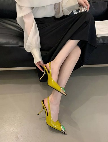 Decolte scarpe giallo - decolte,