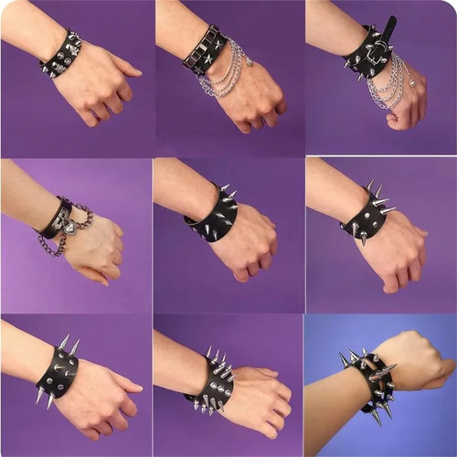 Bracciale pelle punta di - punta,