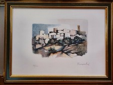 PAOLO FROSECCHI FIRENZE 1924 LITOGRAFIA ANTICO BORGO TOSCANO SOLO 100 ESEMPLARI 