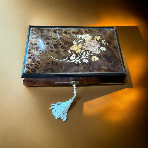 Music box portagioie legno - box,