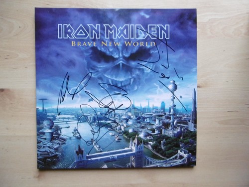 Iron maiden autografi firmati - iron,