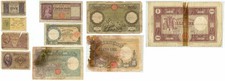 VARI TAGLI LOTTO 10 BANCONOTE ITALIANE BIGLIETTI STATO REGNO E REPUBBLICA qMB