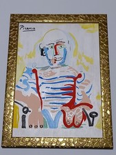 Pablo Picasso , Framed oil on