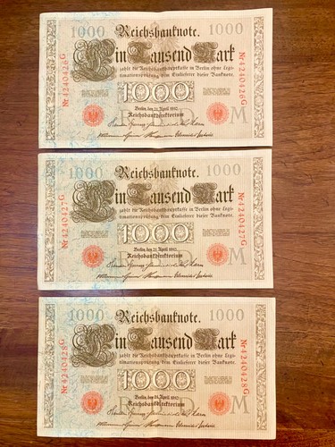Germania tre banconote - germania,