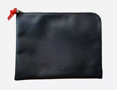 Pochette ferragamo pelle nera - pochette,
