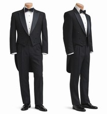 Men's Black Tuxedo Tailcoat