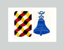 Joe TILSON - "La campana di San Marco", 2016 - Serigrafia, carborundum 39,9 x 55