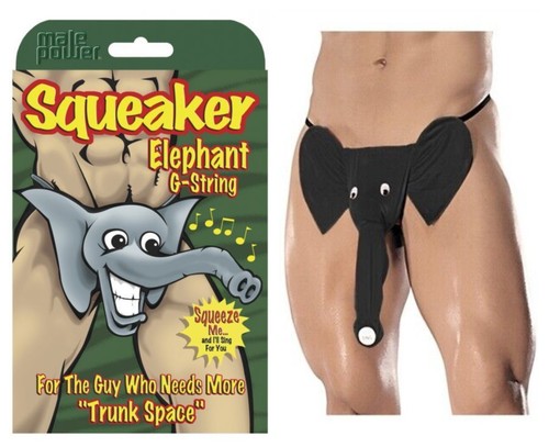 Squeaker elephant string - squeaker, g