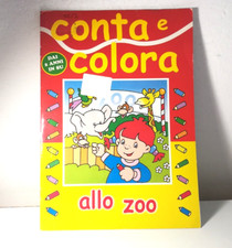 CONTA E COLORA ALLO ZOO LIBRO ILLUSTRATO PER BAMBINI - (121)