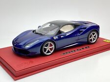 BBR 1/18 P18106BTF Ferrari 488 GTB Tour de France Blue (AUTOART MR CMC KYOSHO GT