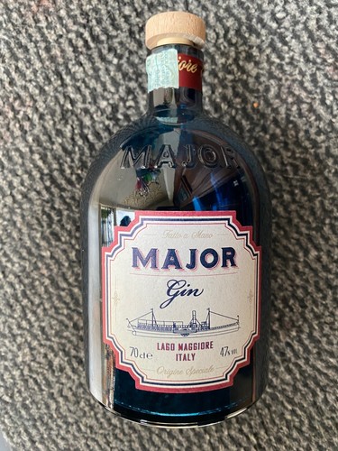 Bottiglia vuota major gin lago - major,