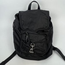 Rebecca Minkoff Zaino Donna Nylon Texturizzato | Nero | Ferramenta Argento