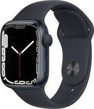 Apple Watch Series 7 GPS 41mm Alluminio Nero con Cinturino Sport Nero 96%