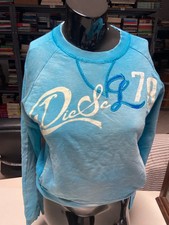 felpa  maglia estiva Diesel turchese effetto vissuto/ usurato tg S  n 31