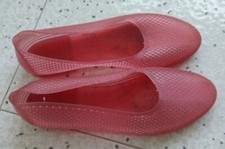 Ballerine donna in gomma fuxia, spiaggia mare piscina, n. 40