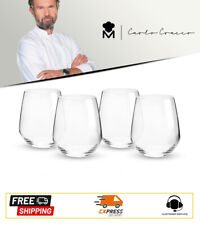 MASTERPRO by CARLO CRACCO Set 12 bicchieri acqua in vetro 43cl MADE IN ITALY