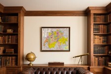 A1 A2 Mappa Amministrativa della Svizzera Wall Map Istruzione Viaggio Poster