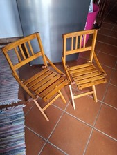 Coppia di sedie pieghevoli