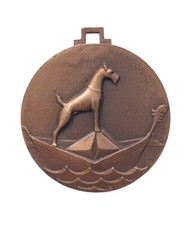 *HH* Medaglia 1° Mostra Internazionale Canina Venezia 1950 Cane Medal Dog 