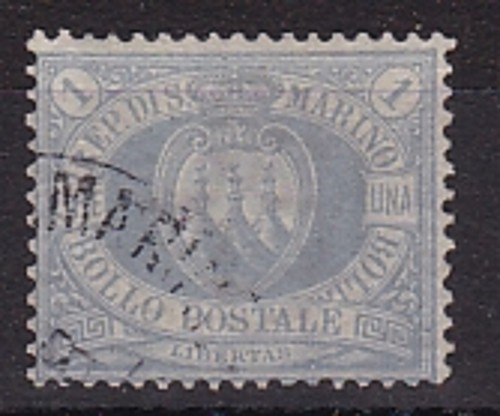 San marino 1894 cifra e - 1894,