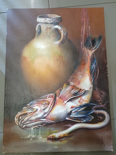 Mario ughi dipinto - ughi, (1938-2012)