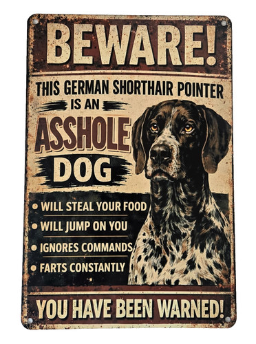 Insegna cane divertente
