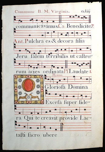 Manoscritto illuminato foglia - manoscritto,