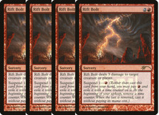 MtG - Set 4x FOIL Rift Bolt -