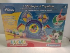 OROLOGIO di TOPOLINO CLEMENTONI DISNEY GIOCO DIDATTICO LIKE NEW