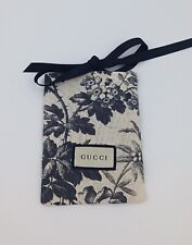 Gucci bustina in lino portagioie, custodie per gioielli con porta biglietto