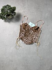 Top corsetto donna leopardato