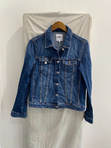 Giacca camionista blu denim