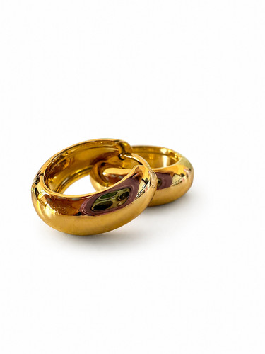 Roundy gold orecchini - gold,