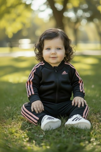Tuta adidas bambino - zip, pista
