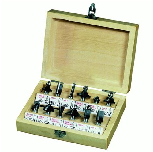 Set kit frese legno - 12pz, per