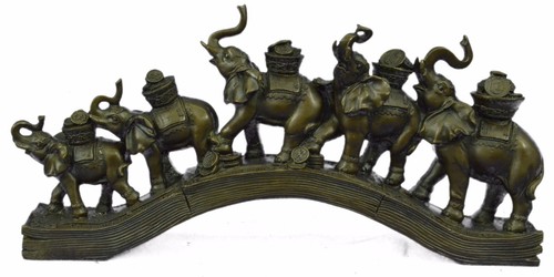 Scultura bronzo elefanti - in,