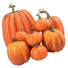  8 Pcs Zucche Decorative Arredamento Di Zucca Artificiale Ornamento Halloween