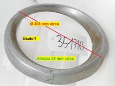 Cerchio Cornice faro in alluminio in lamiera per Fiat 850 berlina prima serie