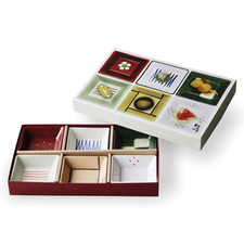 Set 6 piccole ciotole quadrate