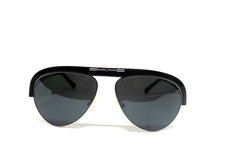 occhiali da sole uomo ROMEO GIGLI goccia anni 2000 RG 4514/S nero pilota metallo