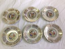 6 PIATTI DECORATIVI IN PORCELLANA MARCHIATI "WINTERLING BAVARIA"  E "F BAVARIA"